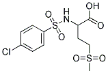 2-[[(4-CHLOROPHENYL)SULFONYL]AMINO]-4-(METHYLSULFONYL)BUTANOIC ACID Struktur