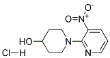 1-[3-NITROPYRIDIN-2-YL]PIPERIDINE-4-OL HYDROCHLORIDE Struktur