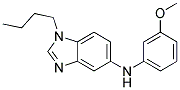 (1-BUTYL-1H-BENZOIMIDAZOL-5-YL)-(3-METHOXY-PHENYL)-AMINE Struktur