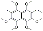 2-ETHYL-1,3,4,5,6,8-HEXAMETHOXY-7-METHYL-NAPHTHALENE Struktur