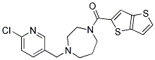 1-[(6-CHLOROPYRIDIN-3-YL)METHYL]-4-(THIENO[3,2-B]THIEN-2-YLCARBONYL)-1,4-DIAZEPANE Struktur