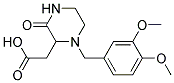 [1-(3,4-DIMETHOXY-BENZYL)-3-OXO-PIPERAZIN-2-YL]-ACETIC ACID Struktur