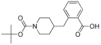 2-((1-(TERT-BUTOXYCARBONYL)PIPERIDIN-4-YL)METHYL)BENZOIC ACID Struktur