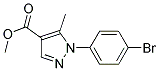 1-(4-BROMO-PHENYL)-5-METHYL-1H-PYRAZOLE-4-CARBOXYLIC ACID METHYL ESTER Struktur