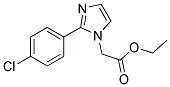 [2-(4-CHLORO-PHENYL)-IMIDAZOL-1-YL]-ACETIC ACID ETHYL ESTER Struktur