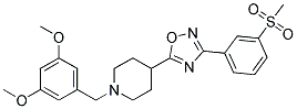 1-(3,5-DIMETHOXYBENZYL)-4-(3-[3-(METHYLSULFONYL)PHENYL]-1,2,4-OXADIAZOL-5-YL)PIPERIDINE Struktur