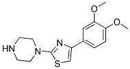 1-[4-(3,4-DIMETHOXYPHENYL)-1,3-THIAZOL-2-YL]PIPERAZINE Struktur