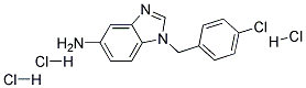 1-(4-CHLORO-BENZYL)-1H-BENZOIMIDAZOL-5-YLAMINE TRIHYDROCHLORIDE Struktur