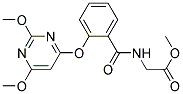 [2-[(2,6-DIMETHOXYPYRIMIDIN-4-YL)OXY]BENZAMIDO]ACETIC ACID, METHYL ESTER Struktur