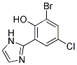 2-BROMO-4-CHLORO-6-(1H-IMIDAZOL-2-YL)-PHENOL