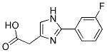 [2-(3-FLUORO-PHENYL)-1H-IMIDAZOL-4-YL]-ACETIC ACID Struktur