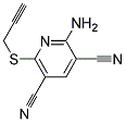 2-AMINO-6-PROP-2-YNYLSULFANYL-PYRIDINE-3,5-DICARBONITRILE Struktur