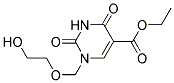 1-(2-HYDROXY-ETHOXYMETHYL)-2,4-DIOXO-1,2,3,4-TETRAHYDRO-PYRIMIDINE-5-CARBOXYLIC ACID ETHYL ESTER Struktur