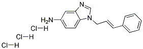 1-(3-PHENYL-ALLYL)-1H-BENZOIMIDAZOL-5-YLAMINE TRIHYDROCHLORIDE Struktur