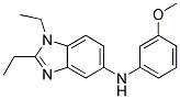 (1,2-DIETHYL-1H-BENZOIMIDAZOL-5-YL)-(3-METHOXY-PHENYL)-AMINE Struktur