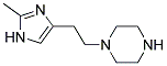 1-[2-(2-METHYL-1H-IMIDAZOL-4-YL)-ETHYL]-PIPERAZINE Struktur