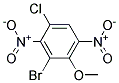 2-BROMO-4-CHLORO-3,6-DINITROPHENYL METHYL ETHER Struktur