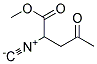 2-ISOCYANO-3-ACETYL PROPIONIC ACID METHYL ESTER Struktur