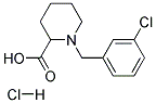 1-(3-CHLORO-BENZYL)-PIPERIDINE-2-CARBOXYLIC ACID HYDROCHLORIDE Struktur