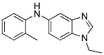 (1-ETHYL-1H-BENZOIMIDAZOL-5-YL)-O-TOLYL-AMINE Struktur