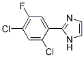 2-(2,4-DICHLORO-5-FLUORO-PHENYL)-1H-IMIDAZOLE Struktur