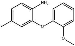 2-(2-METHOXYPHENOXY)-4-METHYLANILINE Struktur