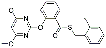 2-[(4,6-DIMETHOXYPYRIMIDIN-2-YL)OXY]THIOBENZOIC ACID, S-(2-METHYLBENZYL) ESTER Struktur