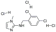 (2,4-DICHLORO-BENZYL)-(1-METHYL-1H-IMIDAZOL-2-YL)-AMINE TRIHYDROCHLORIDE Struktur