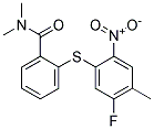 2-[(5-FLUORO-4-METHYL-2-NITROPHENYL)THIO]-N,N-DIMETHYLBENZAMIDE Struktur