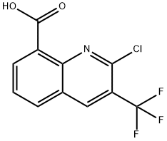 2-CHLORO-3-(TRIFLUOROMETHYL)QUINOLINE-8-CARBOXYLIC ACID Struktur