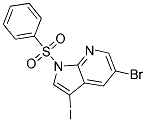 1-BENZENESULFONYL-5-BROMO-3-IODO-1H-PYRROLO[2,3-B]PYRIDINE Struktur