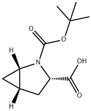 (1S,3S,5S)-2-(TERT-BUTOXYCARBONYL)-2-AZABICYCLO[3.1.0]HEXANE-3-CARBOXYLIC ACID Struktur