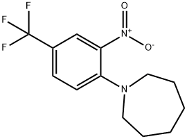 1-[2-NITRO-4-(TRIFLUOROMETHYL)PHENYL]HEXAMETHYLENIMINE Struktur