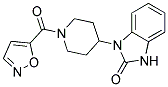 1-[1-(ISOXAZOL-5-YLCARBONYL)PIPERIDIN-4-YL]-1,3-DIHYDRO-2H-BENZIMIDAZOL-2-ONE Struktur