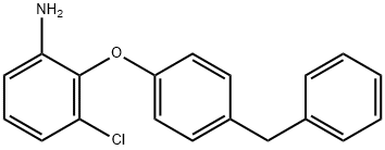 2-(4-BENZYLPHENOXY)-3-CHLOROANILINE Struktur