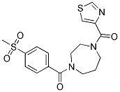 1-[4-(METHYLSULFONYL)BENZOYL]-4-(1,3-THIAZOL-4-YLCARBONYL)-1,4-DIAZEPANE Struktur