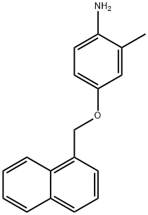 2-METHYL-4-(1-NAPHTHYLMETHOXY)ANILINE Struktur