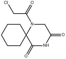 1-(CHLOROACETYL)-1,4-DIAZASPIRO[5.5]UNDECANE-3,5-DIONE Struktur