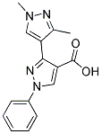 1',3'-DIMETHYL-1-PHENYL-1H,1'H-[3,4']BIPYRAZOLYL-4-CARBOXYLIC ACID Struktur