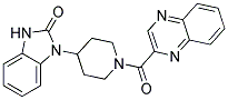 1-[1-(QUINOXALIN-2-YLCARBONYL)PIPERIDIN-4-YL]-1,3-DIHYDRO-2H-BENZIMIDAZOL-2-ONE Struktur