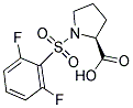 1-[(2,6-DIFLUOROPHENYL)SULFONYL]PROLINE Struktur