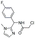 2-CHLORO-N-[(4-FLUOROPHENYL)(1-METHYL-1H-IMIDAZOL-2-YL)METHYL]ACETAMIDE Struktur