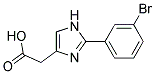 [2-(3-BROMO-PHENYL)-1H-IMIDAZOL-4-YL]-ACETIC ACID Struktur