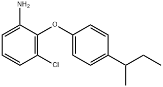 2-[4-(SEC-BUTYL)PHENOXY]-3-CHLOROANILINE Struktur