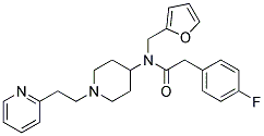 2-(4-FLUOROPHENYL)-N-(2-FURYLMETHYL)-N-[1-(2-PYRIDIN-2-YLETHYL)PIPERIDIN-4-YL]ACETAMIDE Struktur