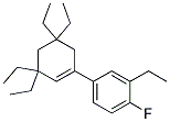 1(4-FLUORO-3-ETHYLPHENYL)-3,3,5,5-TETRAETHYLCYCLOHEXENE Struktur