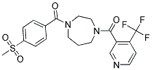 1-[4-(METHYLSULFONYL)BENZOYL]-4-([4-(TRIFLUOROMETHYL)PYRIDIN-3-YL]CARBONYL)-1,4-DIAZEPANE Struktur