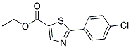 2-(4-CHLORO-PHENYL)-THIAZOLE-5-CARBOXYLIC ACID ETHYL ESTER Struktur