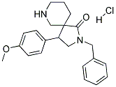 2-BENZYL-4-(4-METHOXYPHENYL)-2,7-DIAZASPIRO[4.5]DECAN-1-ONE HYDROCHLORIDE Struktur