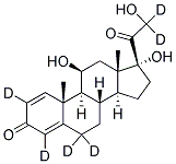 1,4-PREGNADIEN-11BETA,17ALPHA,21-TRIOL-3,20-DIONE-2,4,6,6,21,21-D6 Struktur